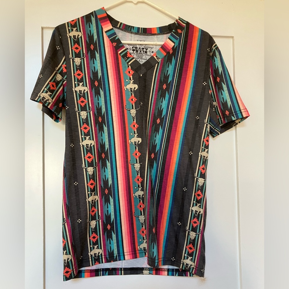 Women’s Crazy Train Aztec Top size XS